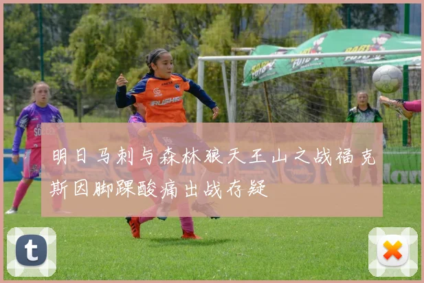 明日马刺与森林狼天王山之战福克斯因脚踝酸痛出战存疑