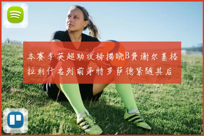 本赛季英超助攻榜揭晓B费谢尔基格拉利什名列前茅特罗萨德紧随其后
